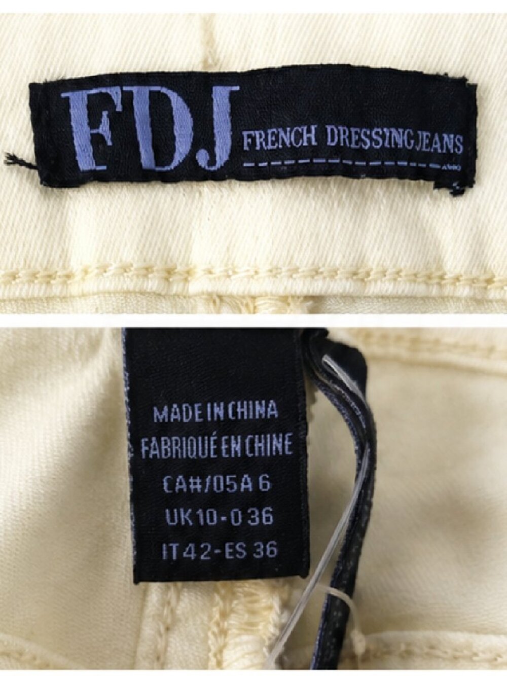 FDJ Olivia Butter Yellow Straight Slim Ankle Jeans - Size 6 - NWT - Picture 6 of 9